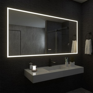 Nhà máy cung cấp Led Gương phòng tắm với LED ánh sáng thêm lớn Vanity Gương trang điểm LED Dimmable defogging gương - Product Image 2
