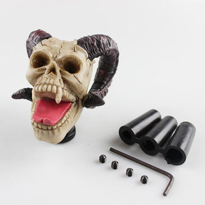 CRASTP Perilla de Cambio de Marchas con Diseño de Calavera, de Plástico, Manual/Automática, Ergonómica, Universal - Product Image 2