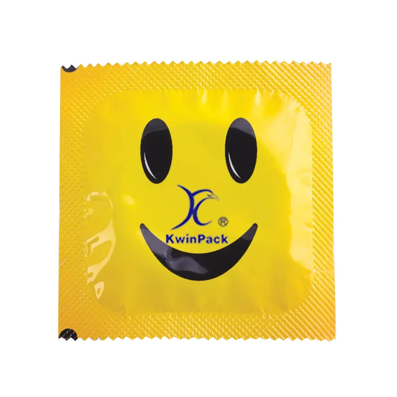 Özelleştirilmiş lamine malzeme tonları ve kolay gözyaşı plastik folyo prezervatif ambalaj prezervatif ambalaj çanta sarıcı