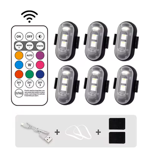 LELANPU Gyrophare de Voiture 12V, Barre Lumineuse d'Urgence, Accessoires Auto, Clignotant Stroboscopique, Gyrophare de Moto, Lumière Stroboscopique LED RGB - Product Image 1