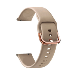 Bracelet intelligent en silicone souple et confortable de 18 mm, design sportif, accessoire de remplacement pour <span class=keywords><strong>Garmin</strong></span> Forerunner 255S/265S/<span class=keywords><strong>Vivomove</strong></span> <span class=keywords><strong>3</strong></span> - Product Image 4