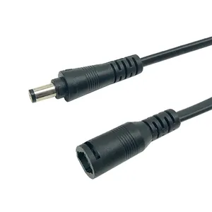Custom 5V 12V Male to Female Male 55215525 DC Barrel Power Extension Cable