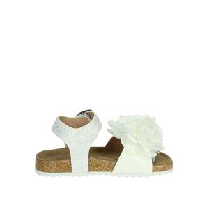 Sandalias para Niña Gaelle Paris, Blancas y Azul Claro, Planas con Detalle de Flor - Product Image 4