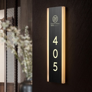 Tùy Chỉnh Hiện Đại Thông Minh Điện Tử Cử<span class=keywords><strong>a</strong></span> Số Tấm Cho Khách Sạn Ánh Sáng Sang Trọng Thép Không Gỉ Nhà Sáng Tấm Cho - Product Image 4