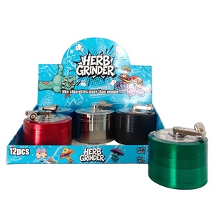 Round Zinc Alloy Manual Modern <b>Herb</b> Grinder with Full Printed Art Design and Customizable Logo for Tobacco Accessories - Product Image 5