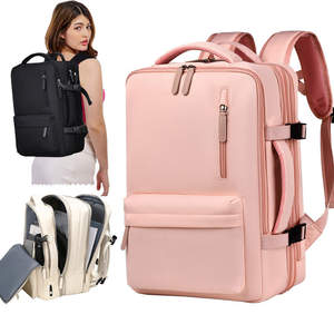 Оптовая продажа, унисекс, деловой рюкзак для ноутбука с логотипом под заказ, большая емкость, водонепроницаемая дорожная сумка, расширяемый школьный Повседневный Рюкзак - Product Image 1