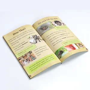 Professional Custom Free Design Low Cost Perfect Binding Spider Booklet Animal Book Matte Spider Textbook Printing Service