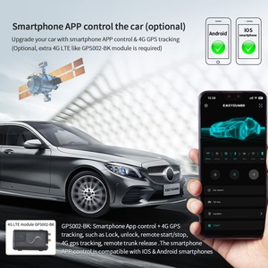 Alarme de voiture EASYGUARD Plug & Play compatible avec Benz GLK (X204/13-15), Classe E (W212/13-14), E-Coupé (W212/13-14), CLS (X166/12-18), SLC (R172/16-19) - Product Image 6