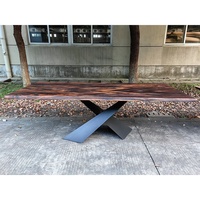Dessus de table en bois noyer sud-américain 8*3 pieds Comptoir en bois massif personnalisé