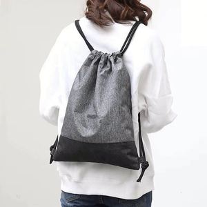 OEM Eco Friendly Waterproof Durable Nylon Sports Gym Training <b>Drawstring</b> <b>Backpack</b> Customizable Color Logo for Promotion Gift - Product Image 2