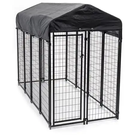 Tugas Berat Kandang Lipat Dapat Ditumpuk Ukuran Besar Logam Aluminium Pet Cat Dog Crate dan Kennel untuk Anjing Besar