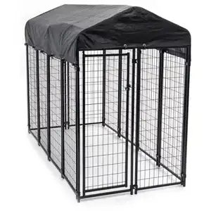 Heavy Duty Large Size Stackable Folding Cage Metal Aluminum Pet Cat Dog Crate And Kennel For Large Dogs