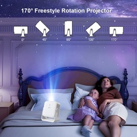 Proyector de Alta Luminosidad 450ANSI Full HD 1080p LCD LED WiFi 6 para Hogar y Oficina, Enfoque Automático Digital, Decodificación del Sistema Android 14, Proyector 4K