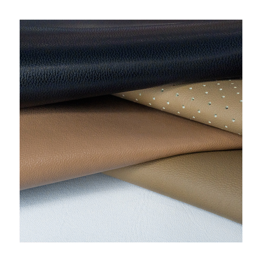 Vegan Eco Friendly PU Synthetic Faux Skin Leather Rolls Nappa Microfiber Leather Fabric for Shoes Bag