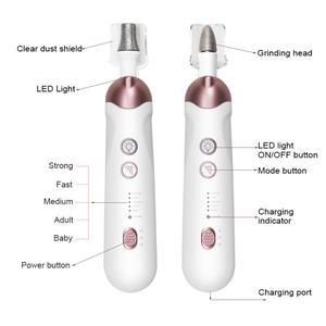 Perceuse à ongles sans fil 5 vitesses, kit de lime à ongles électrique 5 en 1, ponceuse à ongles des pieds, kit professionnel de manucure et pédicure - Product Image 5