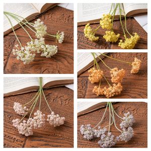 Bouquet de fleurs artificielles CallaFloral blanc, rose, jaune, orange, violet, vase moderne pour table, décoration de mariage - Product Image 3