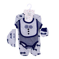 Ensemble Cadeau Body 100% Coton pour Filles et Garçons, 5 Pièces, Mignons Motifs Animaux, Grenouillère Boutique, Vêtements Bébé Naissance pour 0-3 Mois