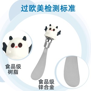 Halloween White Devil Cheese Knife Silver Zinc Alloy Butter Spreader Dessert Tool - Product Image 4
