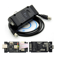 Interface Opel OP-COM PIC18F458 FTDI FT232RL V1.99 Scanner de diagnostic automobile OBD2 2014V Détection de panne Noir USB PVC Cœur en cuivre