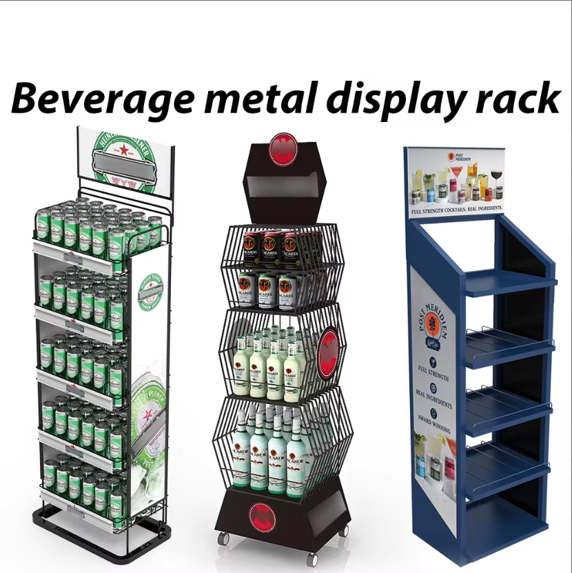 Apache Custom Pegboard Floor Display Stand Metal Rack for Point of Sale Retail Stores, Supermarkets and Hardware Showrooms — view 2