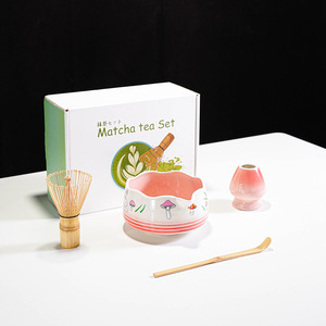 Kit Matcha 2026 Économique – Fouet à Matcha 100% Naturel Fait Main en Bambou, Boîte à Matcha en Céramique pour la Maison - Product Image 3