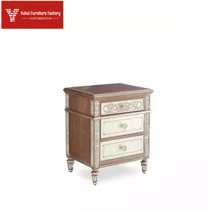 Juego <span class=keywords><strong>de</strong></span> <span class=keywords><strong>Dormitorio</strong></span> Matrimonial <span class=keywords><strong>de</strong></span> Madera <span class=keywords><strong>de</strong></span> Abedul Maciza con Tela, Estilo Retro Europeo, Cama King Size Francesa, Cómodo y Pintado - Product Image 5