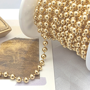 Collar <span class=keywords><strong>de</strong></span> Cadena <span class=keywords><strong>de</strong></span> <span class=keywords><strong>Oro</strong></span> <span class=keywords><strong>de</strong></span> <span class=keywords><strong>18</strong></span> Quilates con Cuentas <span class=keywords><strong>de</strong></span> 4 mm y 20 Pulgadas, Regalo <span class=keywords><strong>de</strong></span> Boda Clásico, Joyería al <span class=keywords><strong>por</strong></span> <span class=keywords><strong>Mayor</strong></span> en China - Product Image 5