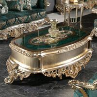 Ensembles de canapés sectionnels en tissu sculpté en bois massif classique de luxe royal européen meubles de salon vintage éponge traditionnelle