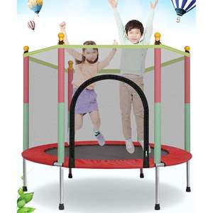 Trampoline interactif pliable en PVC souple pour enfants avec filet de sécurité pour les tout-petits - Product Image 1