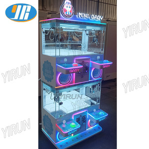 YIRUN logotipo personalizado Mini máquina de grúa de garra <span class=keywords><strong>4</strong></span> jugadores Clip Premio muñeca máquina Arcade garra grúa máquina de juego de juguete para niños - Product Image 3