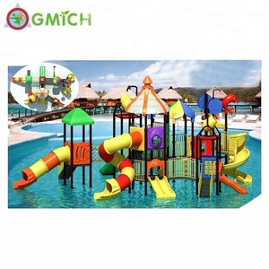Tobogán de agua para piscina sobre el suelo Niño Fibra de vidrio Aqua Play Game Slide Equipment Castle Themed Water <span class=keywords><strong>Park</strong></span> - Product Image 6