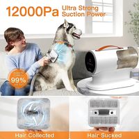 Kit de toilettage pour animaux de compagnie AIRROBO PG100, aspirateur en céramique sûr pour chiens et chats - Nettoyage à 99 %