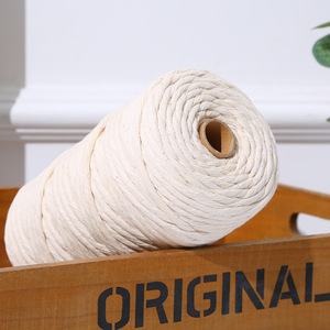 Cuerda <span class=keywords><strong>de</strong></span> macramé <span class=keywords><strong>de</strong></span> algodón <span class=keywords><strong>de</strong></span> un solo <span class=keywords><strong>hilo</strong></span>, <span class=keywords><strong>3mm</strong></span>, 4mm, 5mm, 6mm, 8mm, 12mm - Product Image 3