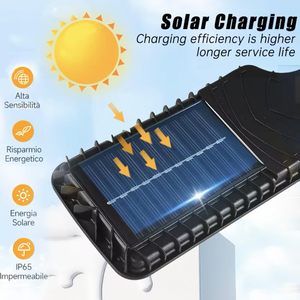 Lámpara Solar Ultra Brillante para Calle, con Sensor de Movimiento de Ángulo Amplio, para Estacionamiento, Patio, Exteriores, Hogar e Iluminación, 400 Watts - Product Image 3