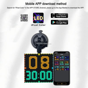 Nouveau design de fenêtre arrière de voiture publicité <span class=keywords><strong>emoji</strong></span> LED écran d'affichage lumière programmable Pixel produits tendance téléphone portable APP contrôle - Product Image 3