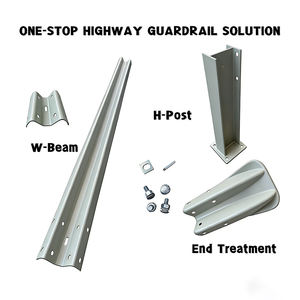 Barrière de sécurité routière en acier ondulé H1W2 certifiée AASHTO M180, galvanisée à chaud, dimensions et prix - Product Image 5