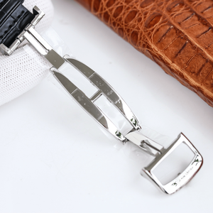Diamond Bezel Men's <b>Automatic</b> Mechanical Watch Moon Phase Calendar Leather Strap Stainless Steel Case for All Occasions - Product Image 6