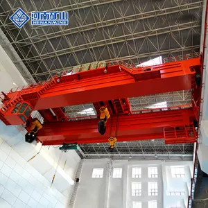 Henan bangau ganda kait jembatan derek 160/32 ton dukungan kustom