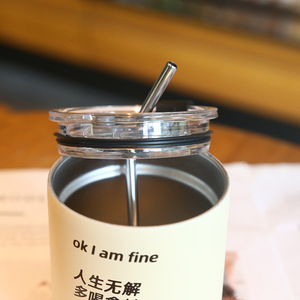 Custom Camping Outdoor Stainless Steel Double Wall Vacuum Insulated Coffee <strong>Tumbler</strong> Lid Straw 6-12hrs Thermal for Beer Tea Water - Product Image 3