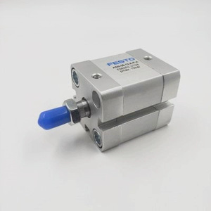 กระบอกลม Festo Compact External Thread Thin Cylinder รุ่น ADN 16 20 25 20 30 40 50 60 70 80 ตัวกระบอกทำจากเหล็ก พร้อมระบบลม - Product Image 1
