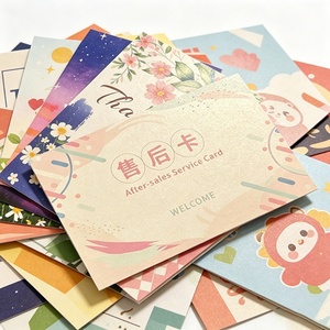 Tarjeta de Felicitación de Papel Personalizada con Impresión de Logotipo, MOQ Bajo, para Bodas, Cumpleaños, Invitaciones, Tarjetas de Garantía para Pequeñas Empresas - Product Image 1