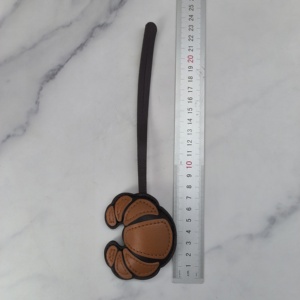 Pu Leather Shaped Pendant Handbag Decoration Croissant <b>Charm</b> Kawaii <b>Bag</b> Backpack <b>Charms</b> - Product Image 6