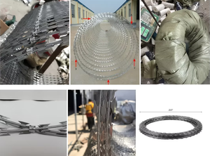 <span class=keywords><strong>Fil</strong></span> <span class=keywords><strong>barbelé</strong></span> en promotion au prix du rouleau / <span class=keywords><strong>Fil</strong></span> <span class=keywords><strong>barbelé</strong></span> galvanisé pour clôture agricole, prix usine, fabricant, <span class=keywords><strong>fil</strong></span> <span class=keywords><strong>de</strong></span> <span class=keywords><strong>fer</strong></span> simple à lames rasoir - Product Image 4