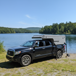 Mini-<span class=keywords><strong>camping</strong></span>-<span class=keywords><strong>car</strong></span> pliable en fibre de verre pour pick-up, modèle Hawk Popup, à quatre roues, avec auvent coulissant - Product Image 4