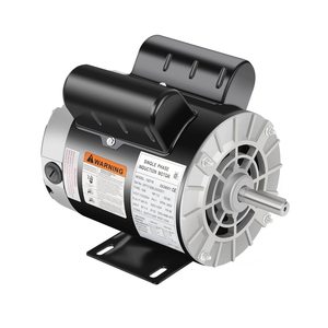 Motor de Inducción Monofásico Cuilvu de 1.5 HP, 3450 RPM, Carcasa 56, 115/230V, Servicio Continuo, Montaje a Pie - Product Image 1