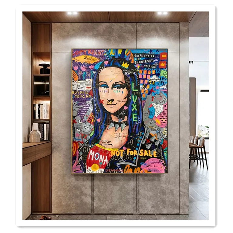 Street Graffiti Wall Art Canvas Prints Abstract Pop Art Banksy poster Canvas Paintings On The Wall Pictures For Home Decor