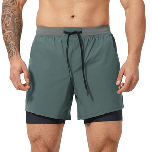 Ropa Deportiva Personalizada para Hombre, Ropa Deportiva para Exteriores, Pantalones Cortos Ajustados 2 en 1, Pantalones Cortos Deportivos para Correr, Pantalones Cortos Deportivos con Cordón, Ropa Deportiva Activa - Product Image 5