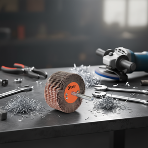 Roue à lamelles abrasives Ttake 50x10 mm, tige de 6 mm, grain 120 pour le meulage - Product Image 3