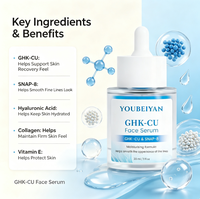 Serum Wajah OEM Private Label Vegan Organik Kolagen GHk-Cu Snap-8 Anti-Kerut Pemutih Mengecilkan Pori-Pori Melembapkan Perbaikan 30ml