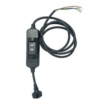 RIFENG Prise et Fiche Portables 15A en Ligne avec Disjoncteur Différentiel (RCD) 220-250V, Protection Contre les Surtensions, Étanche IP66, en Plastique, Anti-Fuite à la Terre